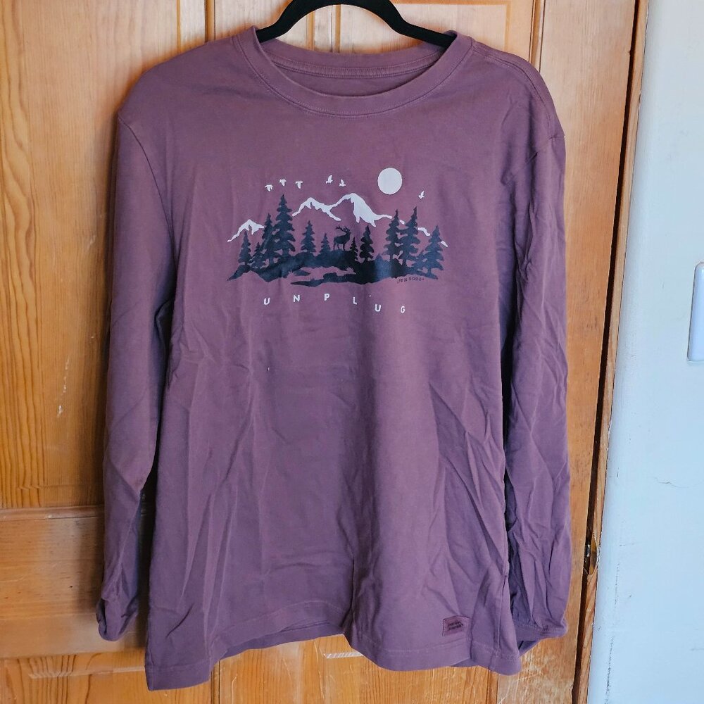 Life is good Medium Long sleeve "unplug"